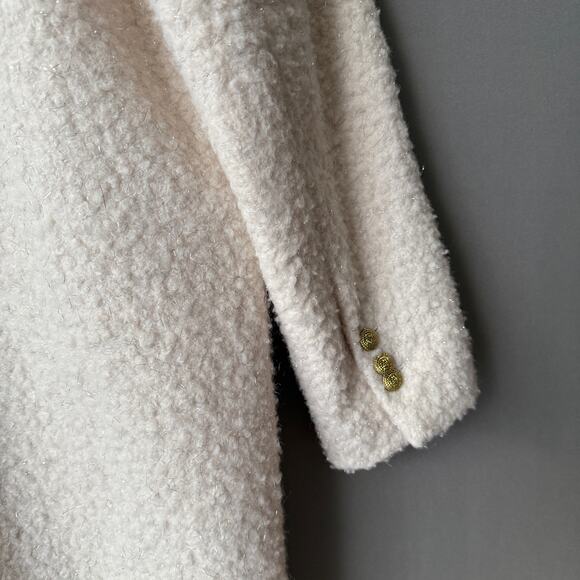 BCBGMAXAZRIA sz M off white heavy winter Coat - Picture 9 of 10